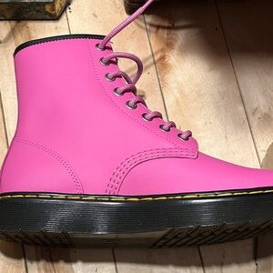 Dr. Martens Bright Pink Combat Boots